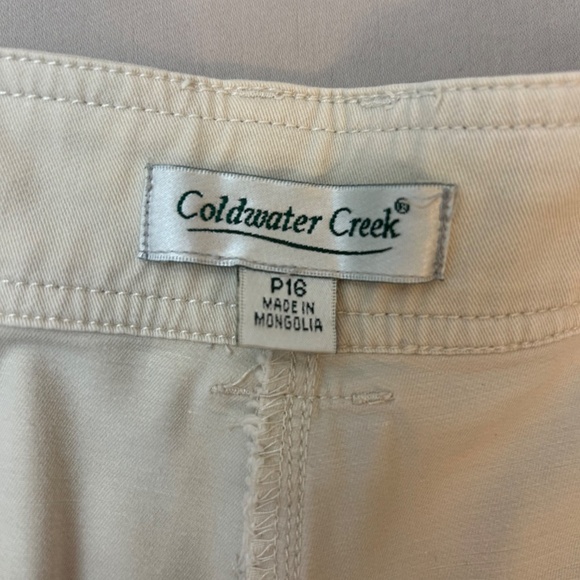 Women’s‎ Coldwater Creek Light Beige Capri Pants | Size Petite 16 - Picture 4 of 9